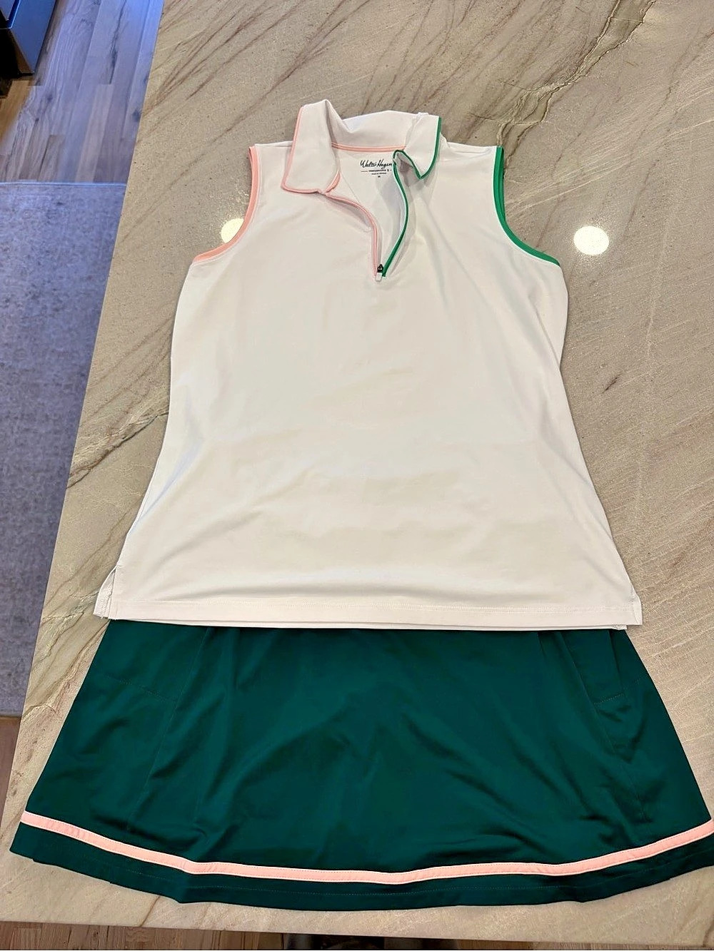 Walter Hagen Women's Performance 11 Sleeveless Golf Polo and Skort Outfit Set